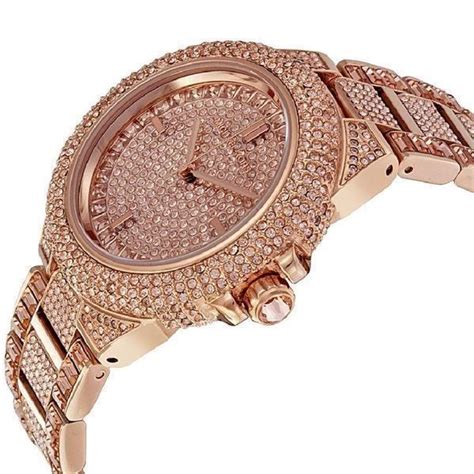 michael kors uhr steinchen gold|Michael Kors rose gold set.